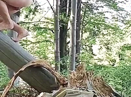 Hardcore Outdoor: Rough Handjob in Fresh Air