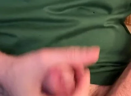 Edging My White Cock with Cum as Lube