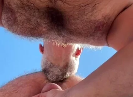 Hot Daddies Public Beach Fuck - They Stopped Traffic!
