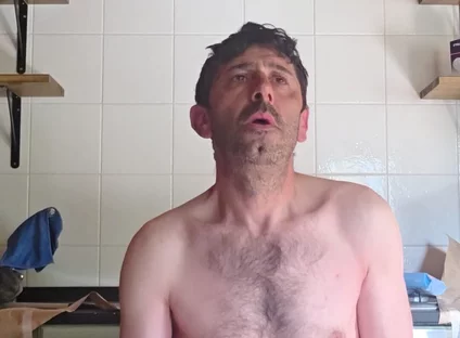 Straight Guy with Huge Cock Jerks off in the Cabin