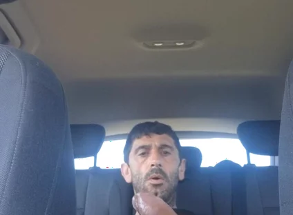 Mature Men Masturbating Naked in the Car