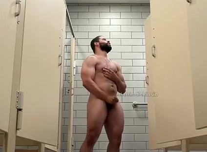 Beefy Muscle Locker Room Showers