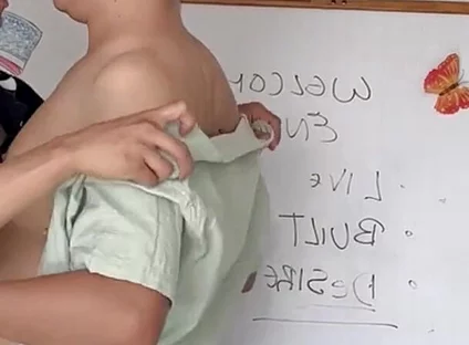 I'm Late to Class Because I Sucked Dicks in the College Bathroom, and to Make It up to My Teacher, I Let Him Fuck My Ass.