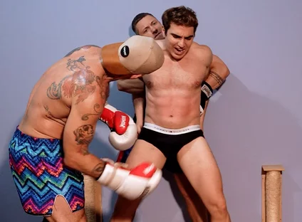 2x1 Hard Gutpunching and Ballbusting No Mercy
