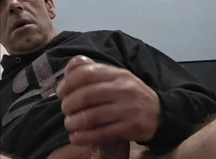 Handjob in Close-up of Straight Guy with Huge Cock