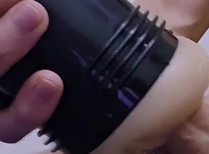 My Step Mom Big Ass Gets Me so Hard I Slide My Big Dick Into Fleshlight Cumming Multiple Times Creampie