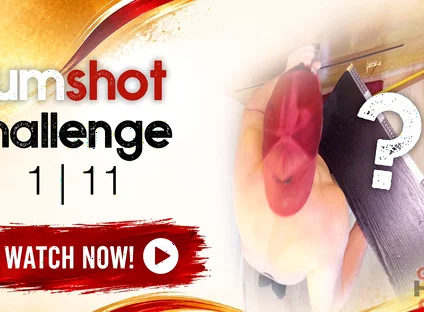 Cumshot Challenge at Gloryhole
