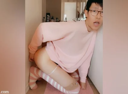 Skinny Asian Boy Loves Taking It From Behind