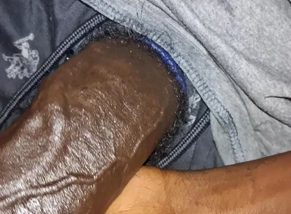 Juicy Oily Uncut BBC Stroking Slowly Close up