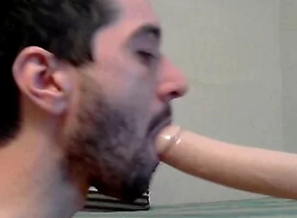 Suck And Fuck Bandit Dildo While In Chastity