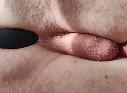 Anal Play With Silicone Butt Plug