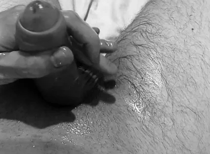 Massage with Butter and Squirt Horny