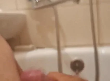 Masturbated in the Bathtub