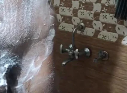 Mayank Taking Shower and Pissing
