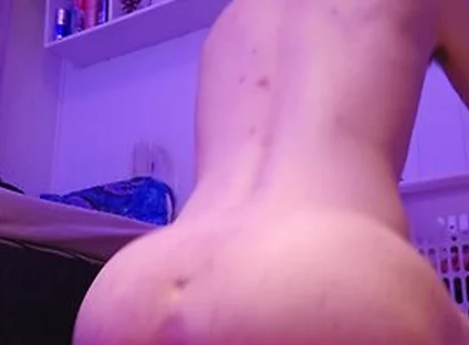 Twink Rides Huge Dildo