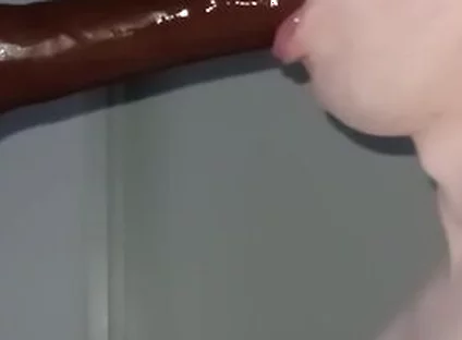 Partly Blurred Deepthroat Video