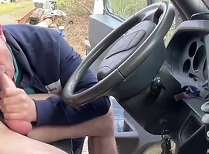 Rest Area Tease Hot Guy Gets Bold