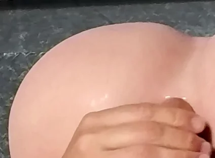 Closeup Anal Fucking Ass Doll with Uncut Natural Big Dick