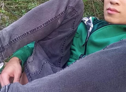 Jon Arteen Gay Twink's Soft Strokes Risky Outdoor, Caught or Not