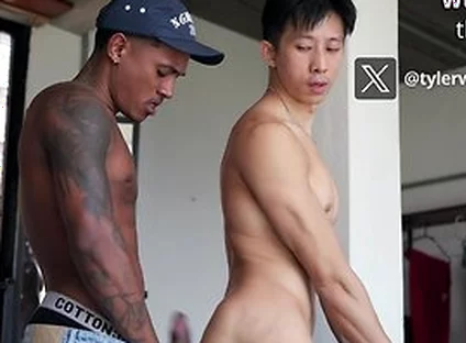 Asian Boys Swallows Fresh Brazilian Boy Piss, A Human Urinal With Tyler Wu
