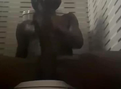 Short One in Toilet