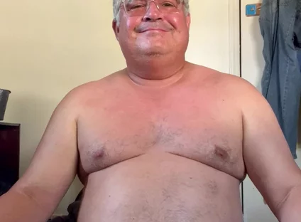 Man Nude in Bedroom in the Morning