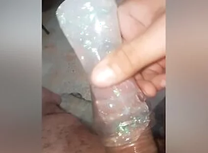 A Delicious Handjob With A Condom, And Using Slime For Greater Pleasure