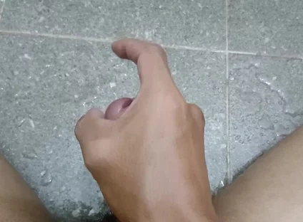 Ind Boy in Bathroom