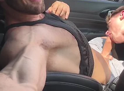 Dom King X Shae Reynolds Muscle Stud Gets Road Head From Twink