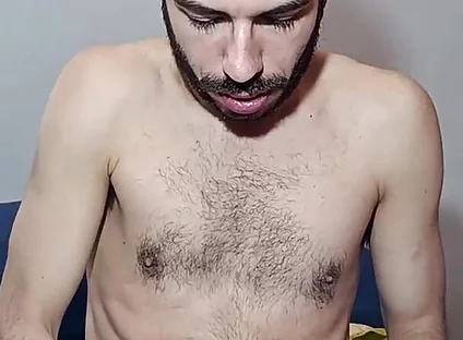 First Time on Video Sucking a Dildo