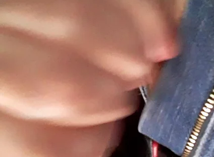 Jerking in New Red & Black Leather Jacket