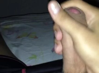 Twink Jerks Off, Cums On His Cock