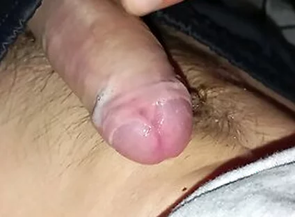 Twink Masturbates His Nice Huge Hard Cock And Cums On His Belly