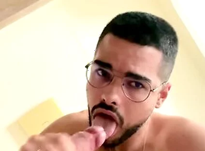 He Suck Friends Cock, He Cum A Lot