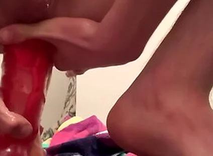 Twink Fucks His Ass Really Hard With A Couple Big Dildos Tries To Dp