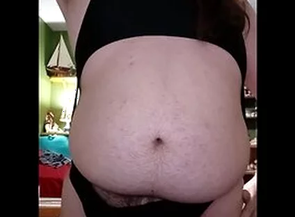 Fat Guy Wearing Bodysuit Strips And