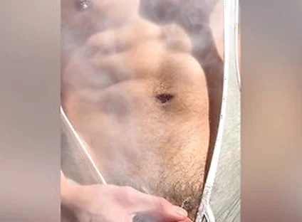 Japanese Student 18+ Wears Erotic Singlet And Jerk Off His Big Cock