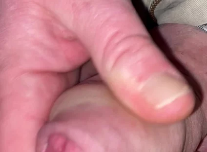 Close up Edging Tight Foreskin with Big Cockhead