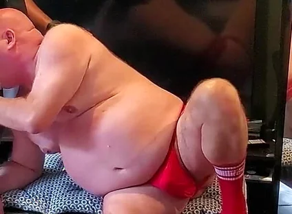 Kennie Jai in Leather Makes Bear Lick His Boots and Then Fucks Him and Cums on His Face!