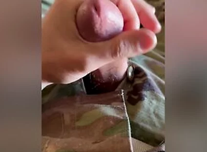 Soldier Relaxing On A Friday - Of Course It Will Involve Jerking Off My Throbbing Cock In My Uniform