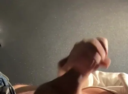 Was so Horny at Work - Had to Go to the Bathroom and Jerk My Cock a Bit