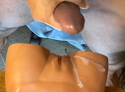Humping Sex Doll Leads To Moaning Cumshot By Black Man - Lina Paige