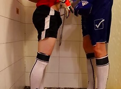 Shower In Soccer With My Bf