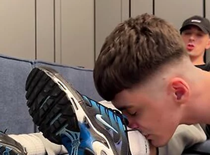 Bottom Sniffs Sweaty Socks And Gets A Creampie