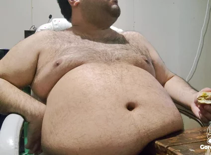 Greedy Fat Pig Won't Stop Eating and Masturbating