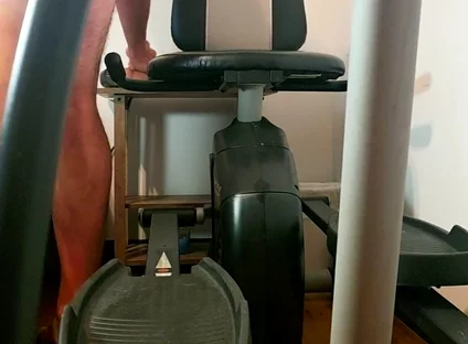 Beary Ride the Exercise Bike Until He Cums