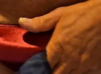 Stepdaddy Wearing and Playing with a Few Pairs of My Sexy Satin Panties