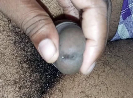 Desi Aunty Licking Cock Masterbation with Condom