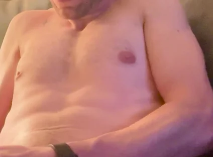 Big Bust on Jerking off on Couch Cam Looking up at Me