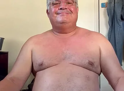 Man Nude in Bedroom in the Morning